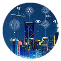 A glimpse into the future of smart cities, showcasing advanced technologies and interconnected infrastructure.