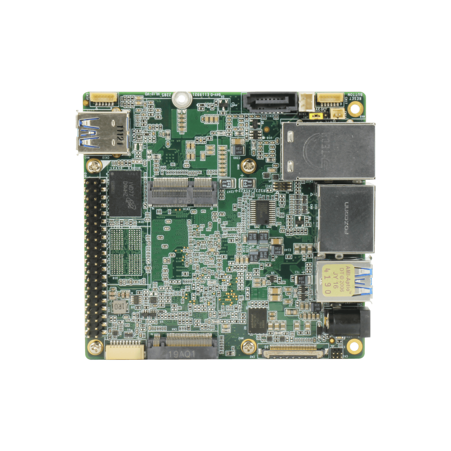 UP Squared V2, embedded board front view.