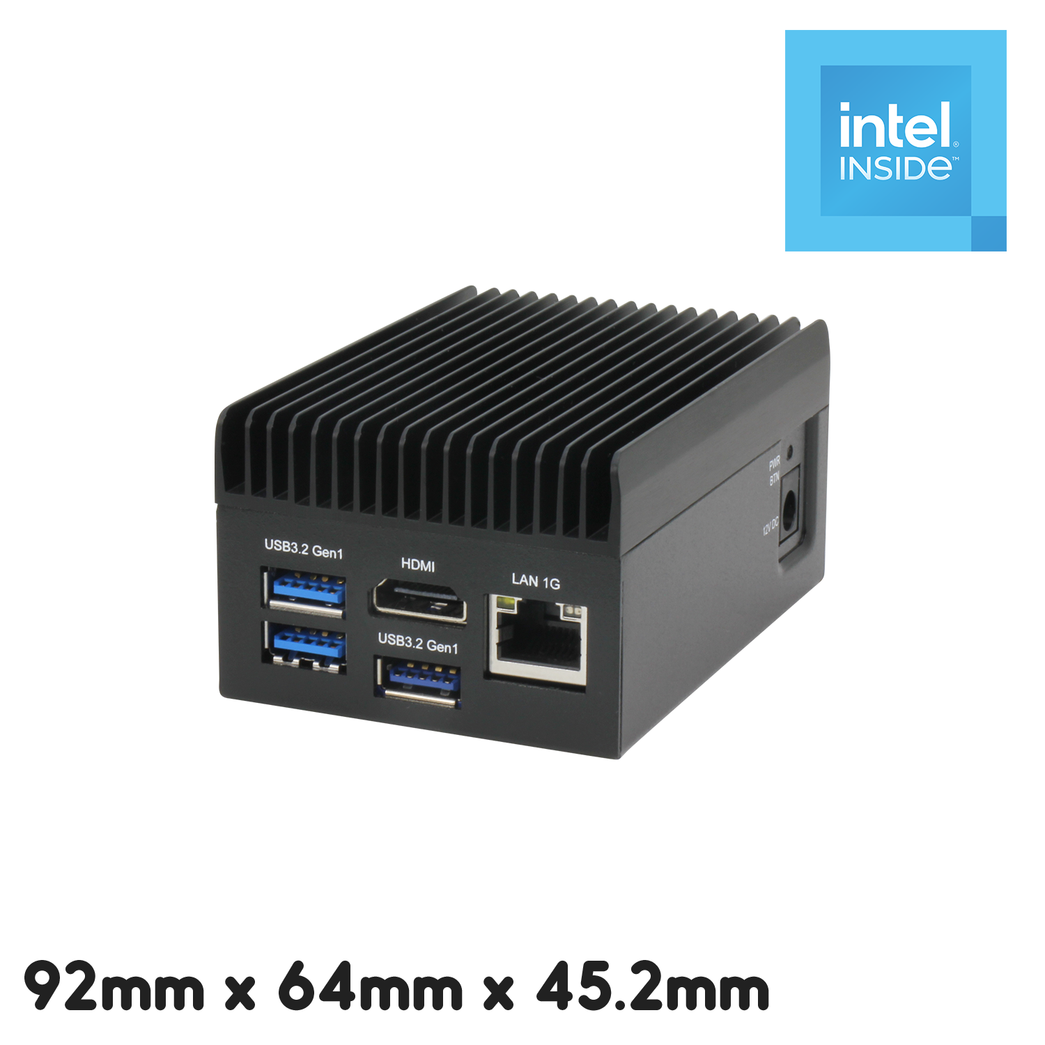 UP 7000 Edge System, front view, with 3x USB 3.2 Gen 1 ports, 1x HDMI, 1x LAN 1G