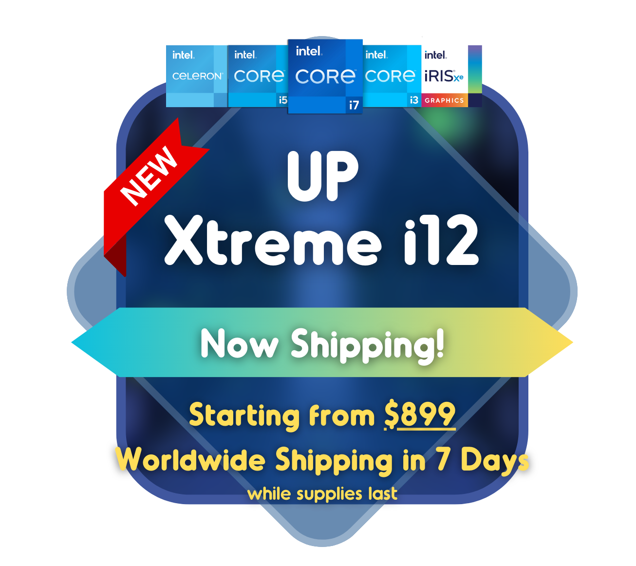 UP Xtreme i12, embedded board processor, price and shipment